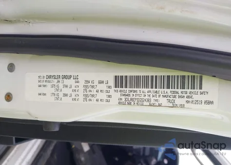 2013 Ram 1500 Slt from USA, damaged, VIN 3C6JR6EP3DG524383
